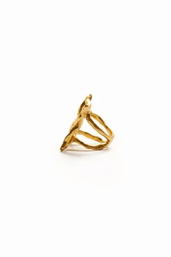 Joalharia<Desigual Anel borboleta banho a ouro Zalio