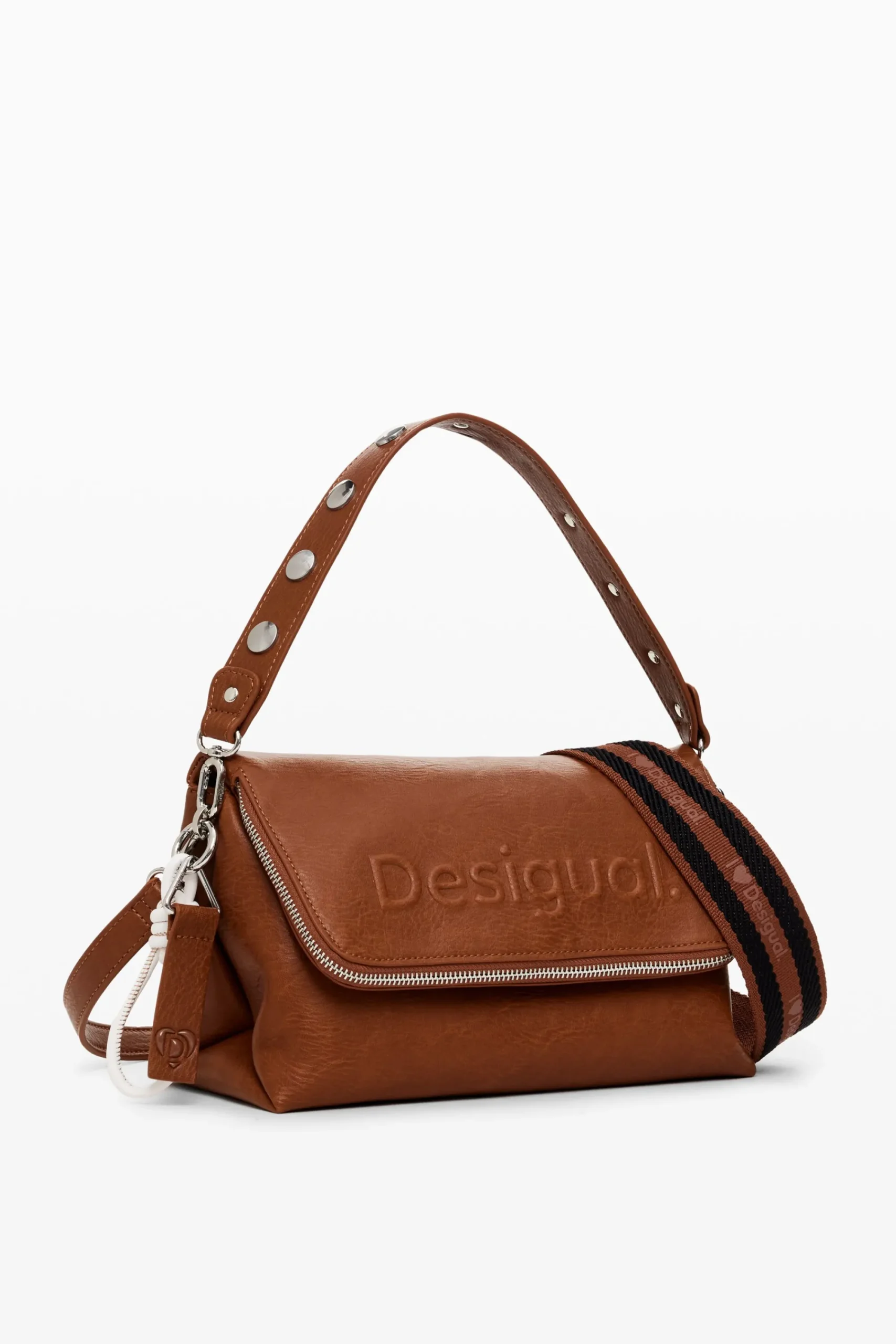Malas|Malas A Tiracolo<Desigual Bandoleira efeito pele