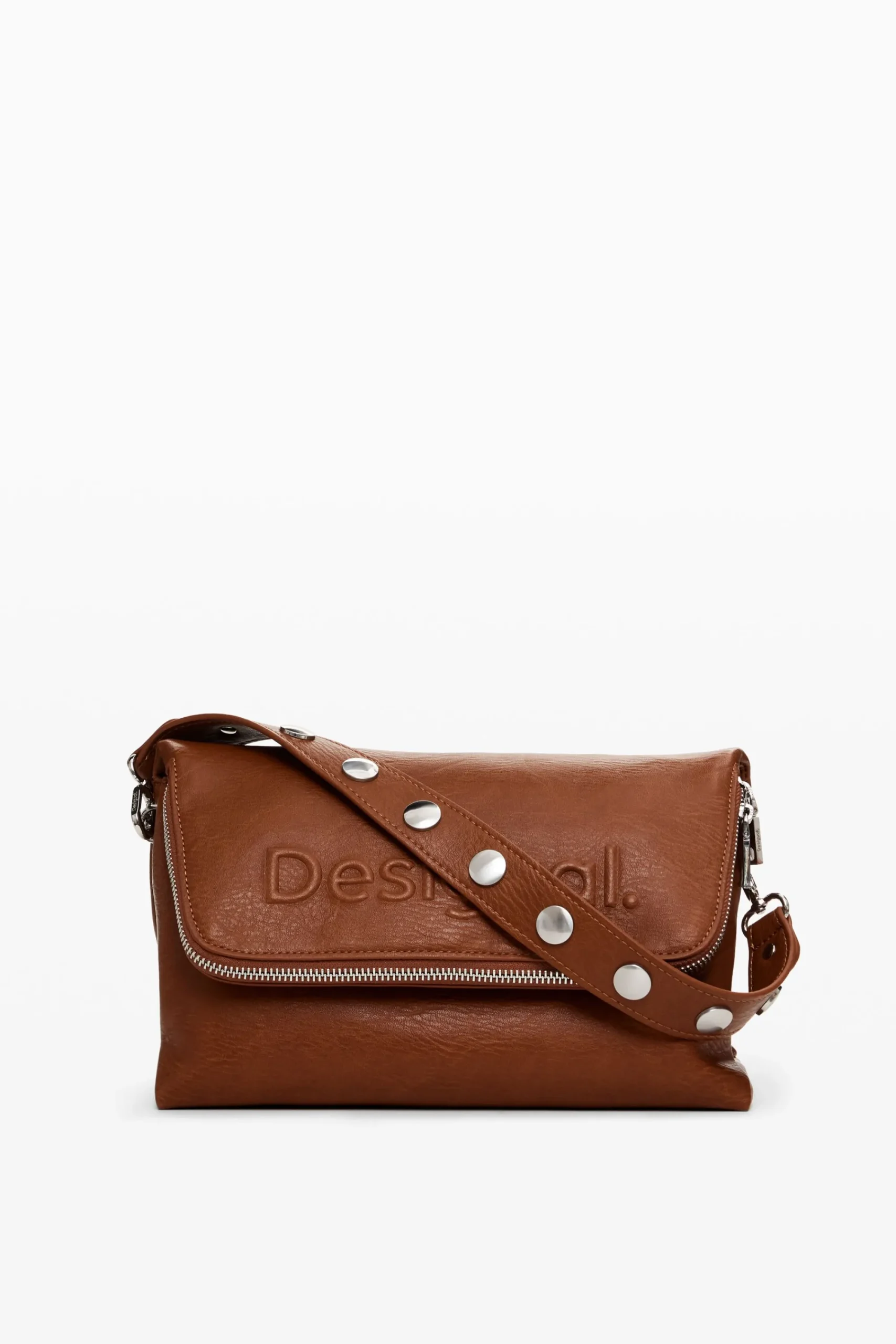 Malas|Malas A Tiracolo<Desigual Bandoleira efeito pele