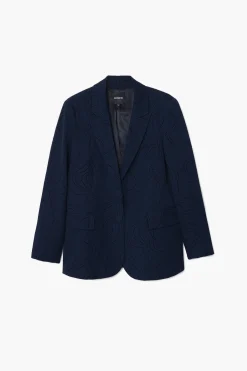 Casacões E Casacos<Desigual Blazer bordado com flores