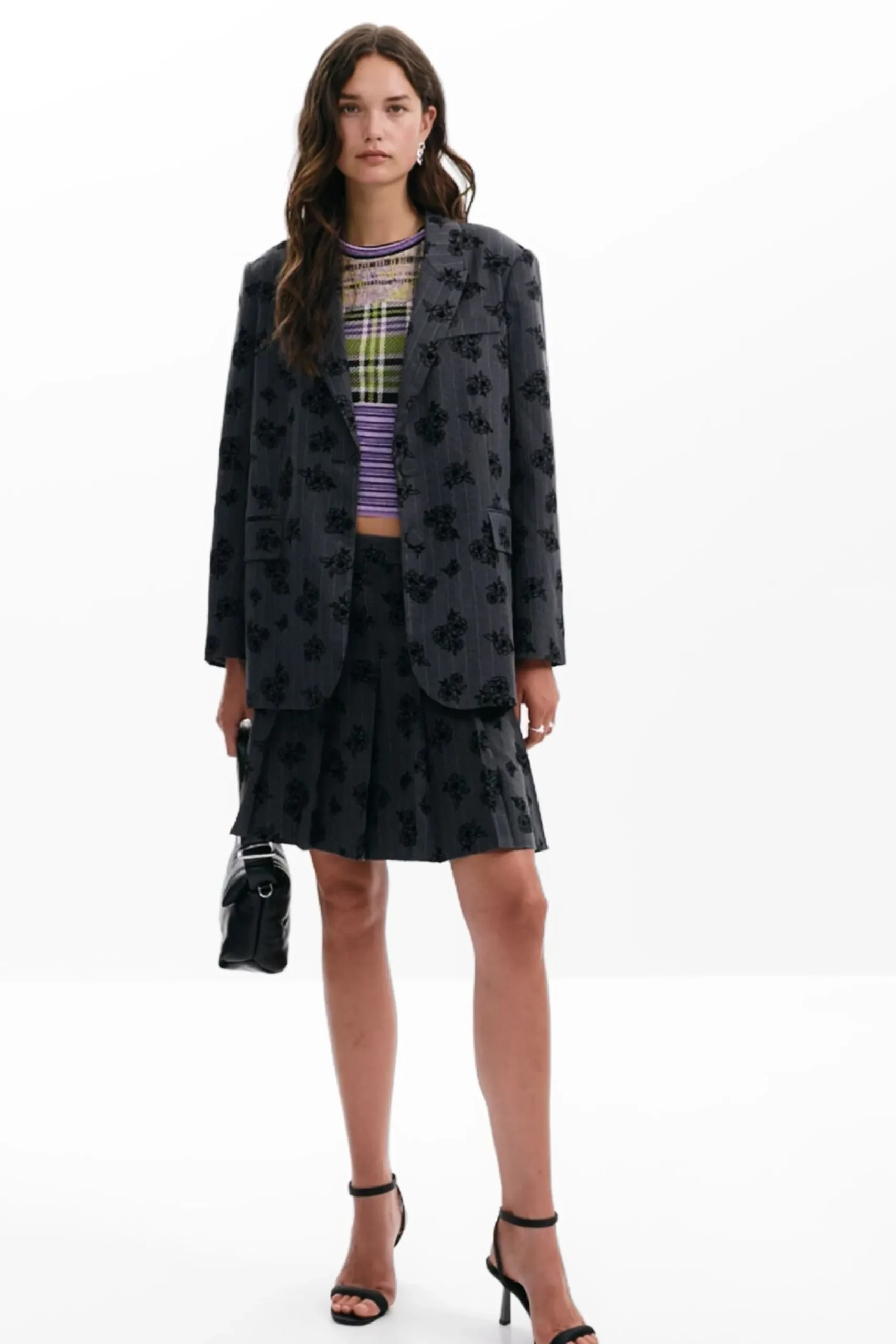 Casacões E Casacos<Desigual Blazer de flores