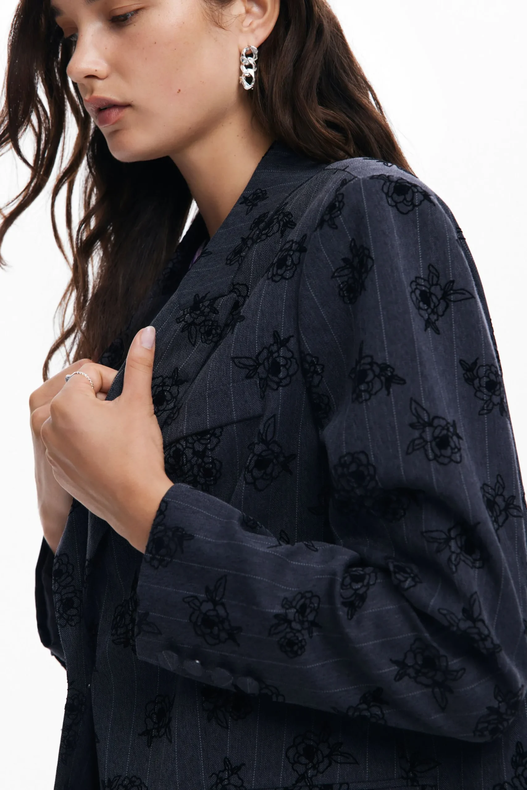 Casacões E Casacos<Desigual Blazer de flores