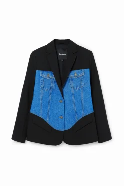 Casacões E Casacos<Desigual Blazer híbrido trucker