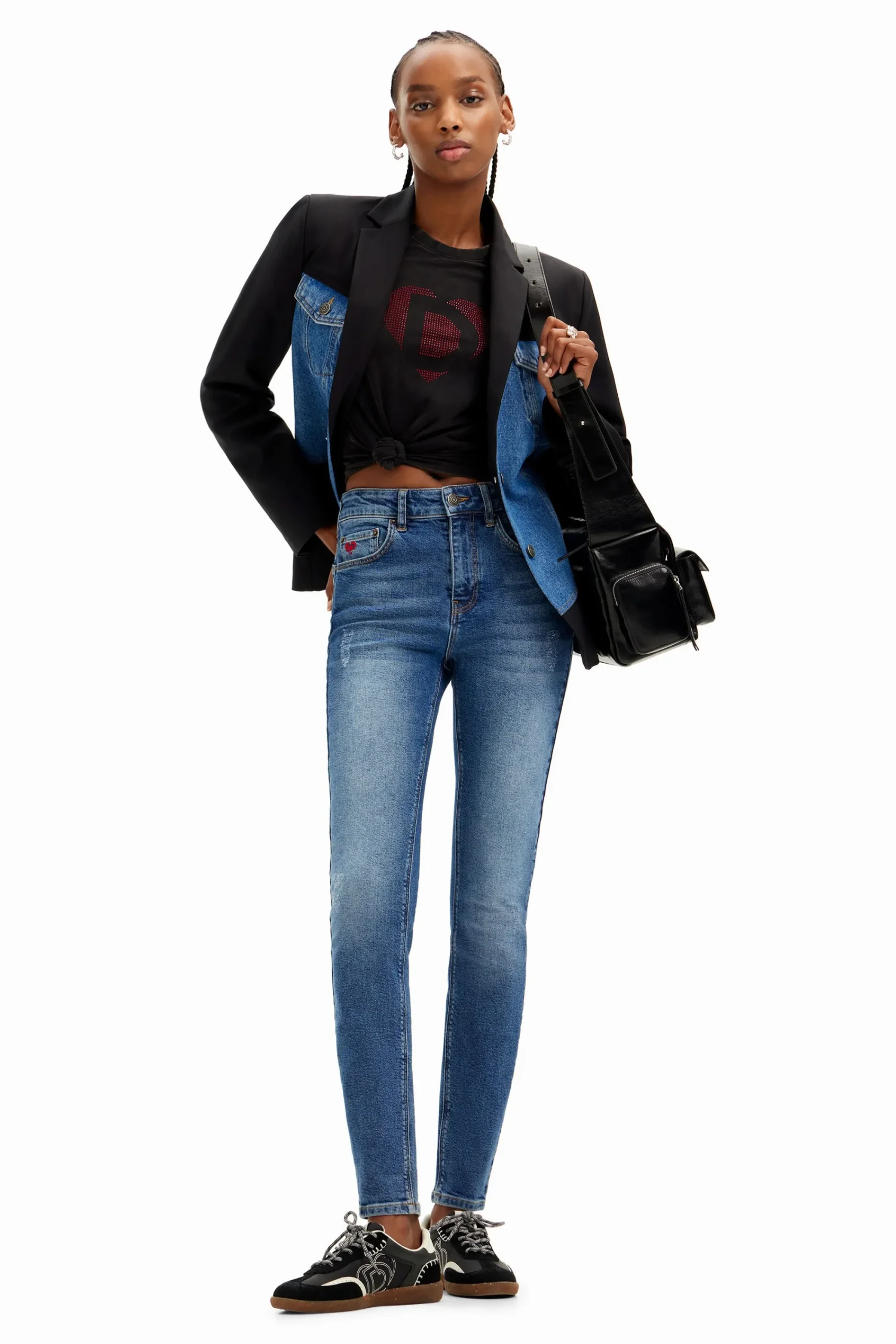 Casacões E Casacos<Desigual Blazer híbrido trucker