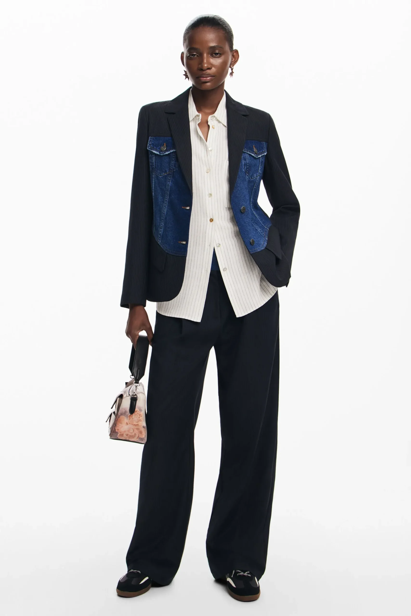 Casacões E Casacos<Desigual Blazer híbrido trucker