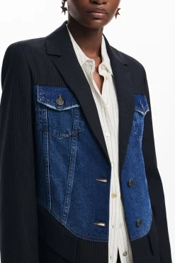 Casacões E Casacos<Desigual Blazer híbrido trucker