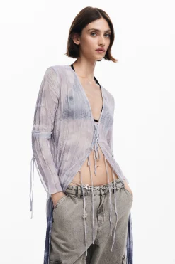 Camisas E Blusas|Vestidos E Macacões<Desigual Blusa de decote em V com babados