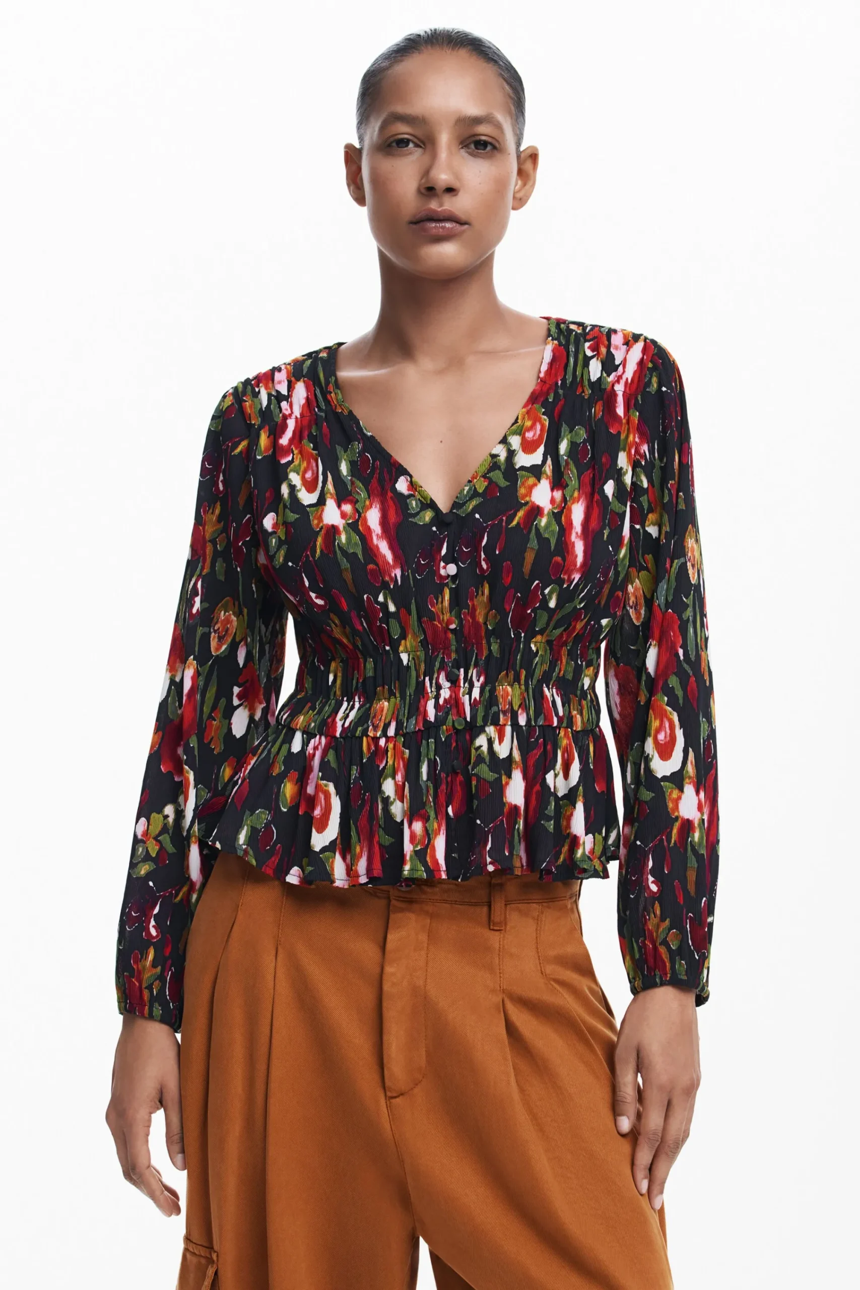 Camisas E Blusas<Desigual Blusa de flores