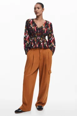 Camisas E Blusas<Desigual Blusa de flores