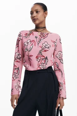 Camisas E Blusas<Desigual Blusa de flores
