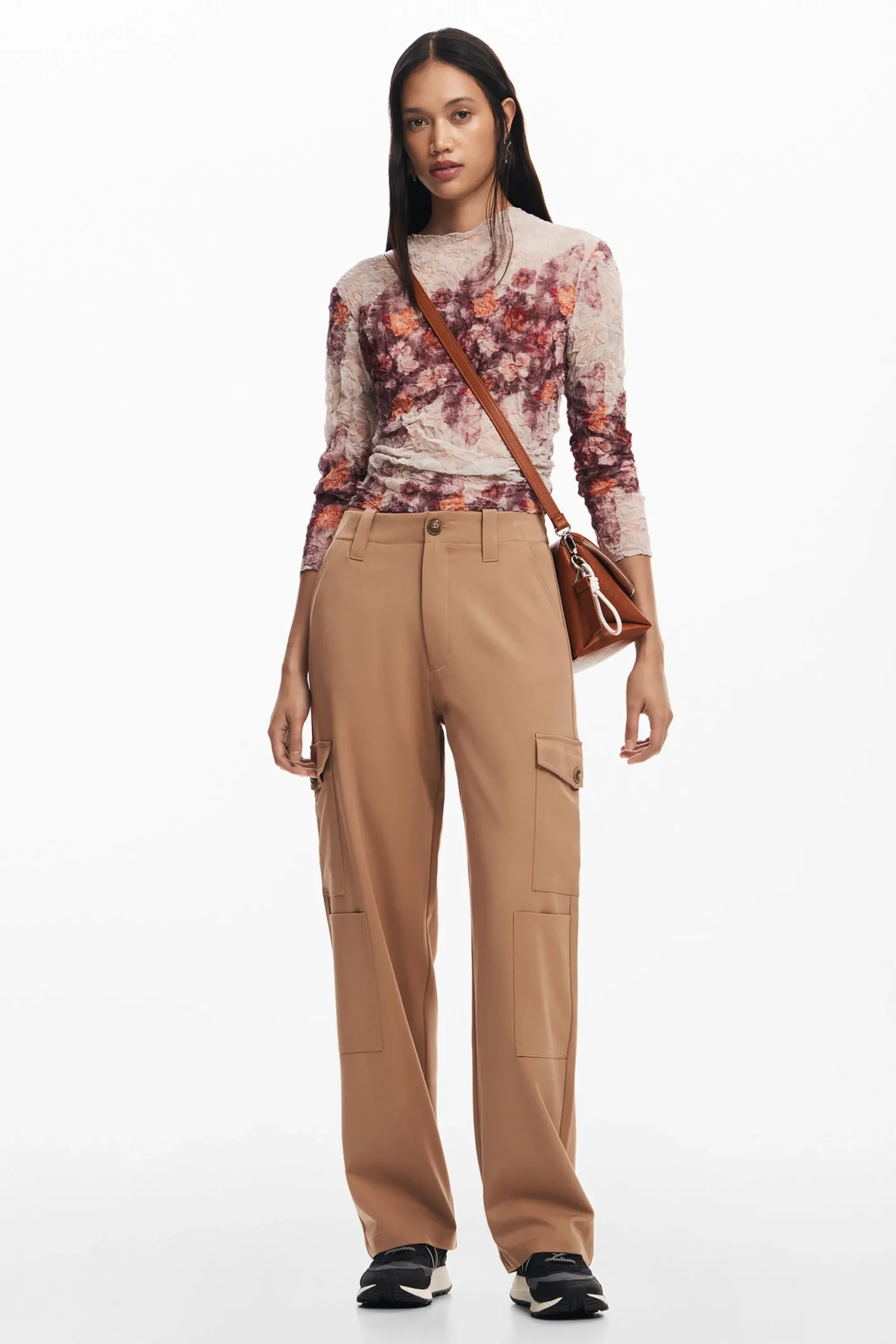Camisas E Blusas<Desigual Blusa de flores com textura