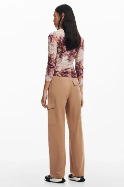 Camisas E Blusas<Desigual Blusa de flores com textura