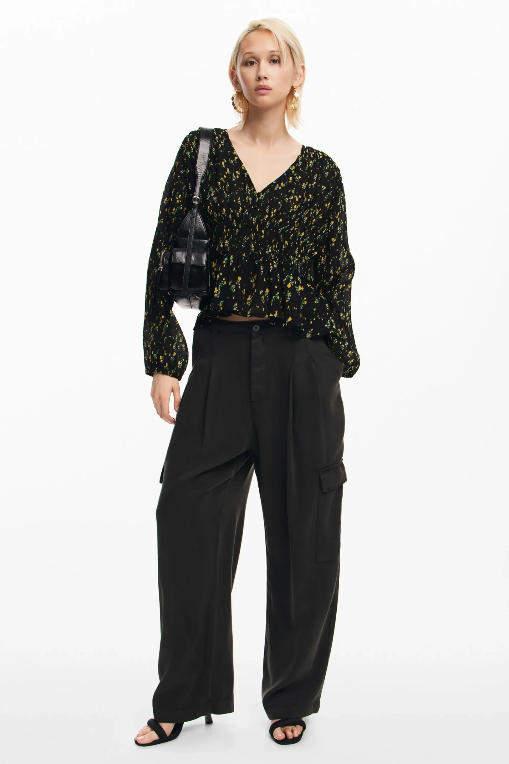 Camisas E Blusas<Desigual Blusa estampada com flores