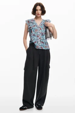 Camisas E Blusas<Desigual Blusa estampada com flores