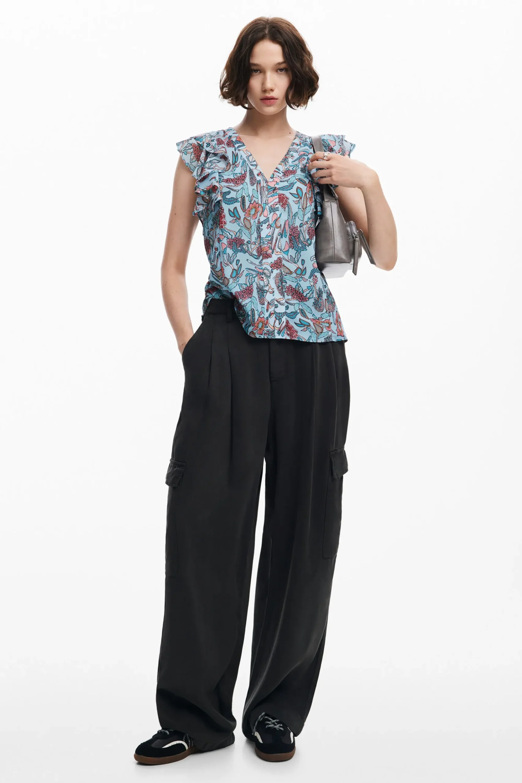 Camisas E Blusas<Desigual Blusa estampada com flores