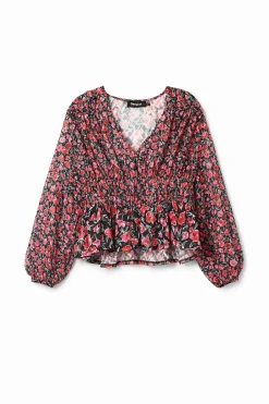 Camisas E Blusas<Desigual Blusa plumeti flores