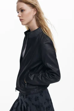 Casacões E Casacos<Desigual Blusão biker slim