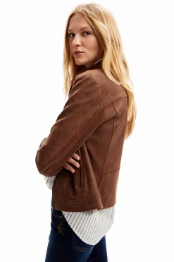 Casacões E Casacos<Desigual Blusão biker slim