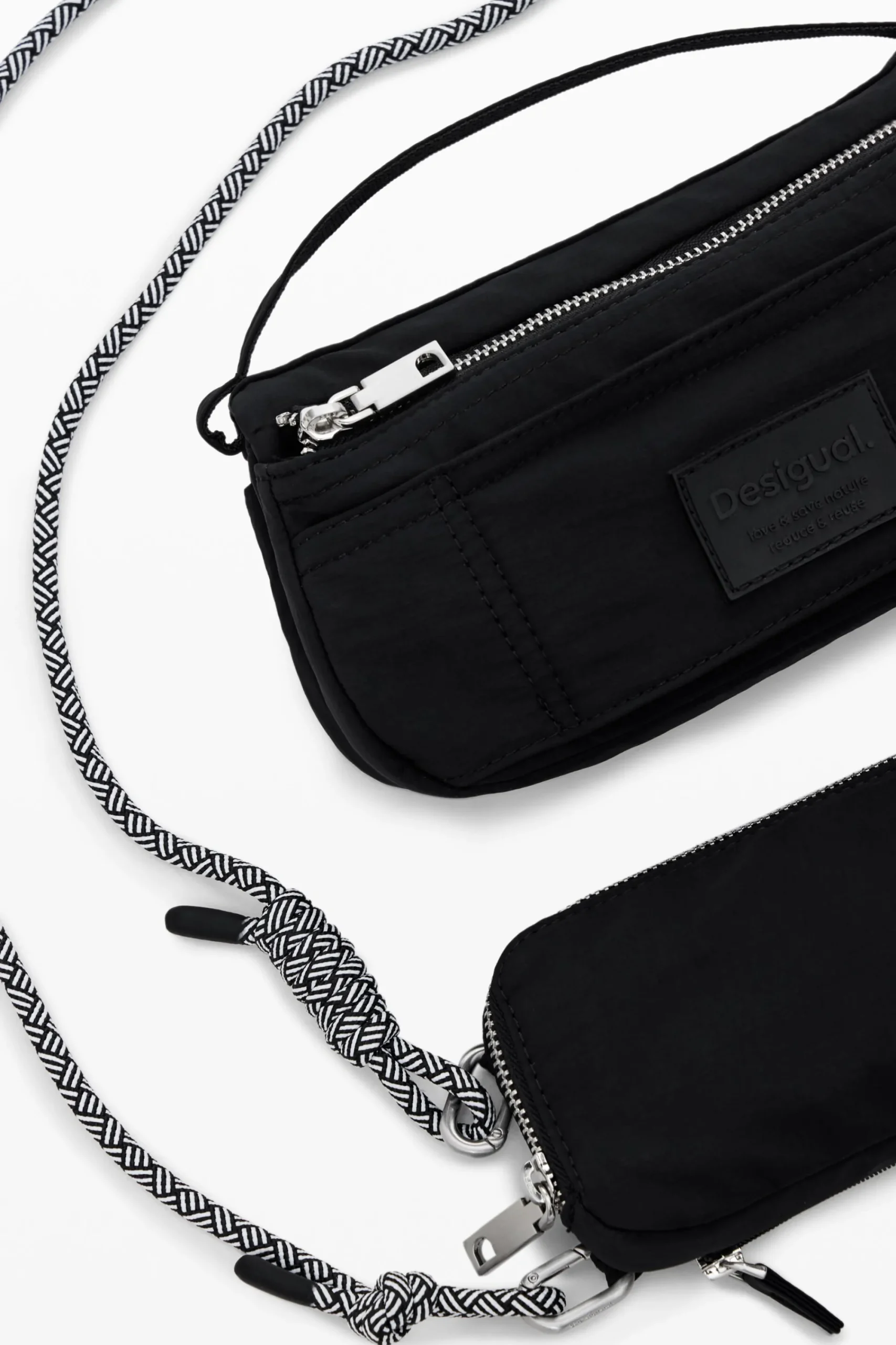 Malas|Malas A Tiracolo<Desigual Bolsa cruzada multibolsos módulos