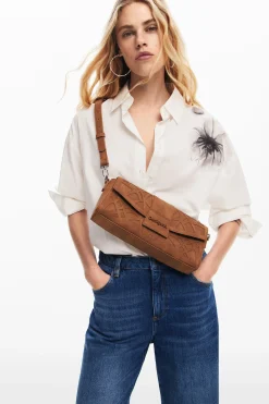 Malas<Desigual Bolsa de relevos geométricos