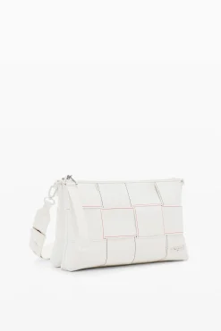 Malas|Malas A Tiracolo<Desigual Bolsa transversal M trançada com pespontos