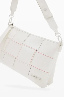 Malas|Malas A Tiracolo<Desigual Bolsa transversal M trançada com pespontos