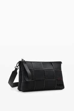 Malas|Malas A Tiracolo<Desigual Bolsa transversal M trançada com pespontos