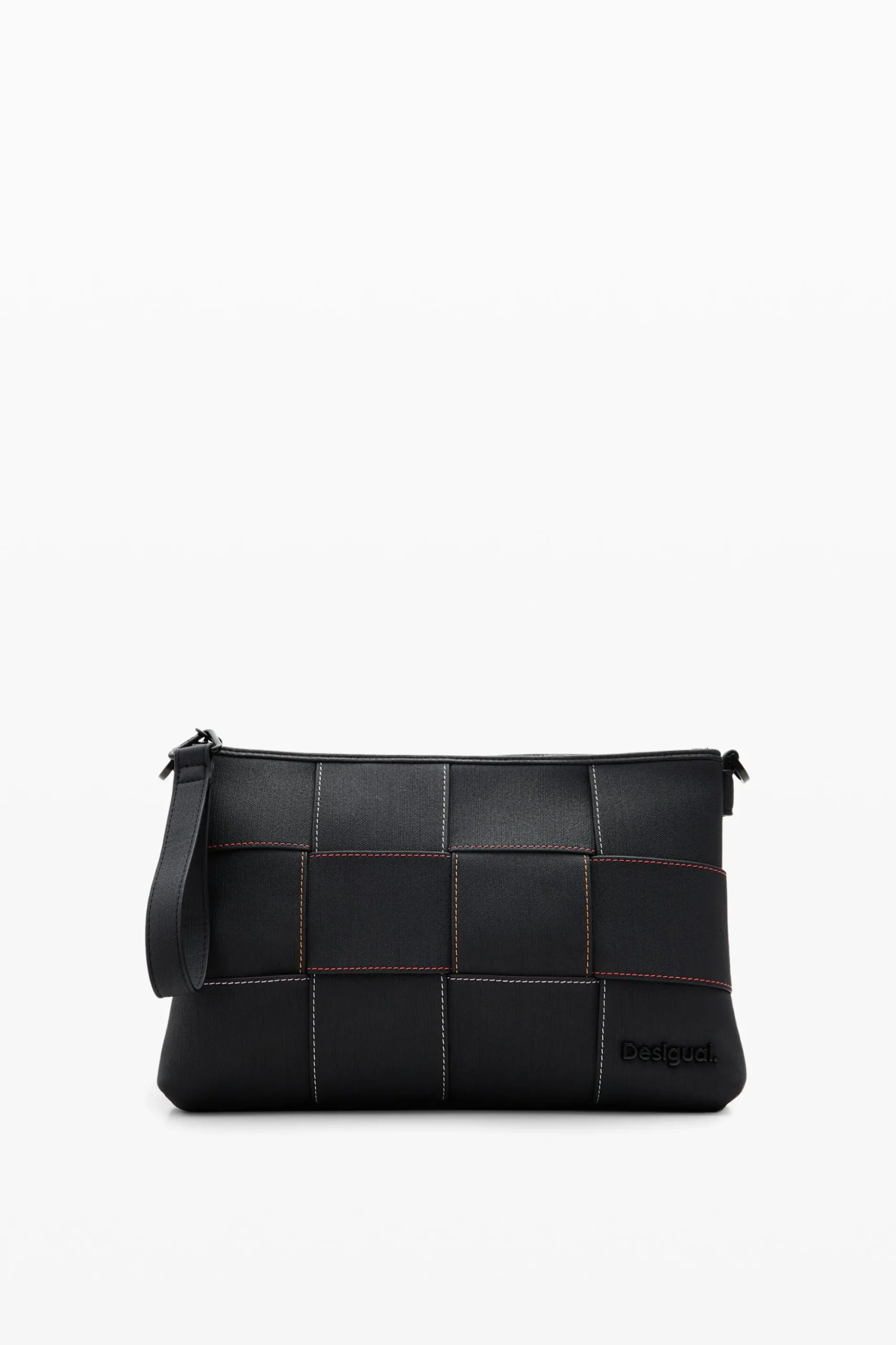 Malas|Malas A Tiracolo<Desigual Bolsa transversal M trançada com pespontos
