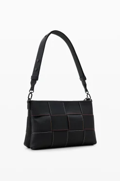 Malas|Malas A Tiracolo<Desigual Bolsa transversal M trançada com pespontos