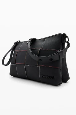 Malas|Malas A Tiracolo<Desigual Bolsa transversal M trançada com pespontos