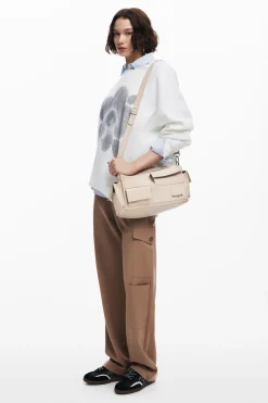 Malas<Desigual Bolso baguette multibolsos