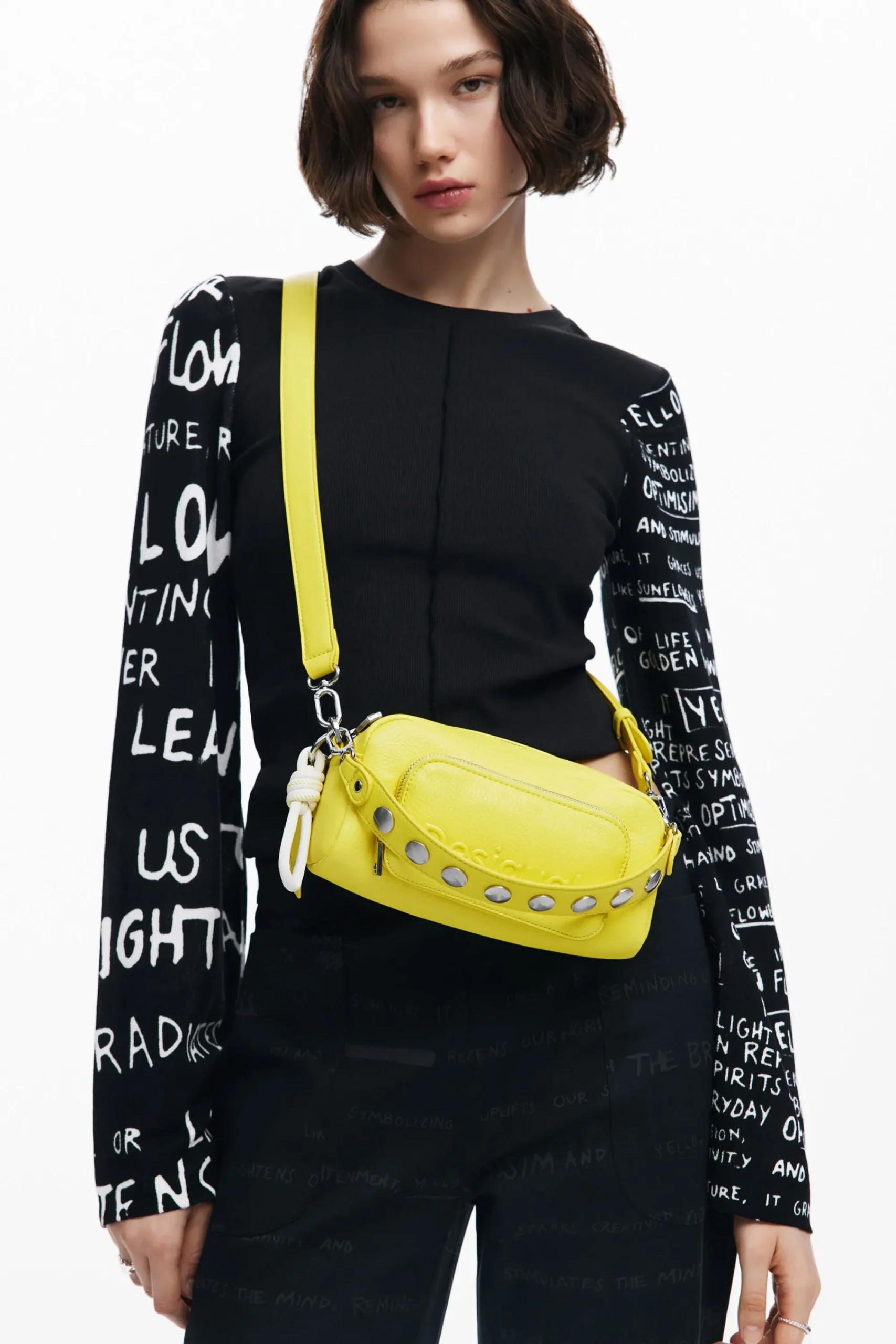 Malas|Malas A Tiracolo<Desigual Bolso bandoleiro multiasa imitação de pele