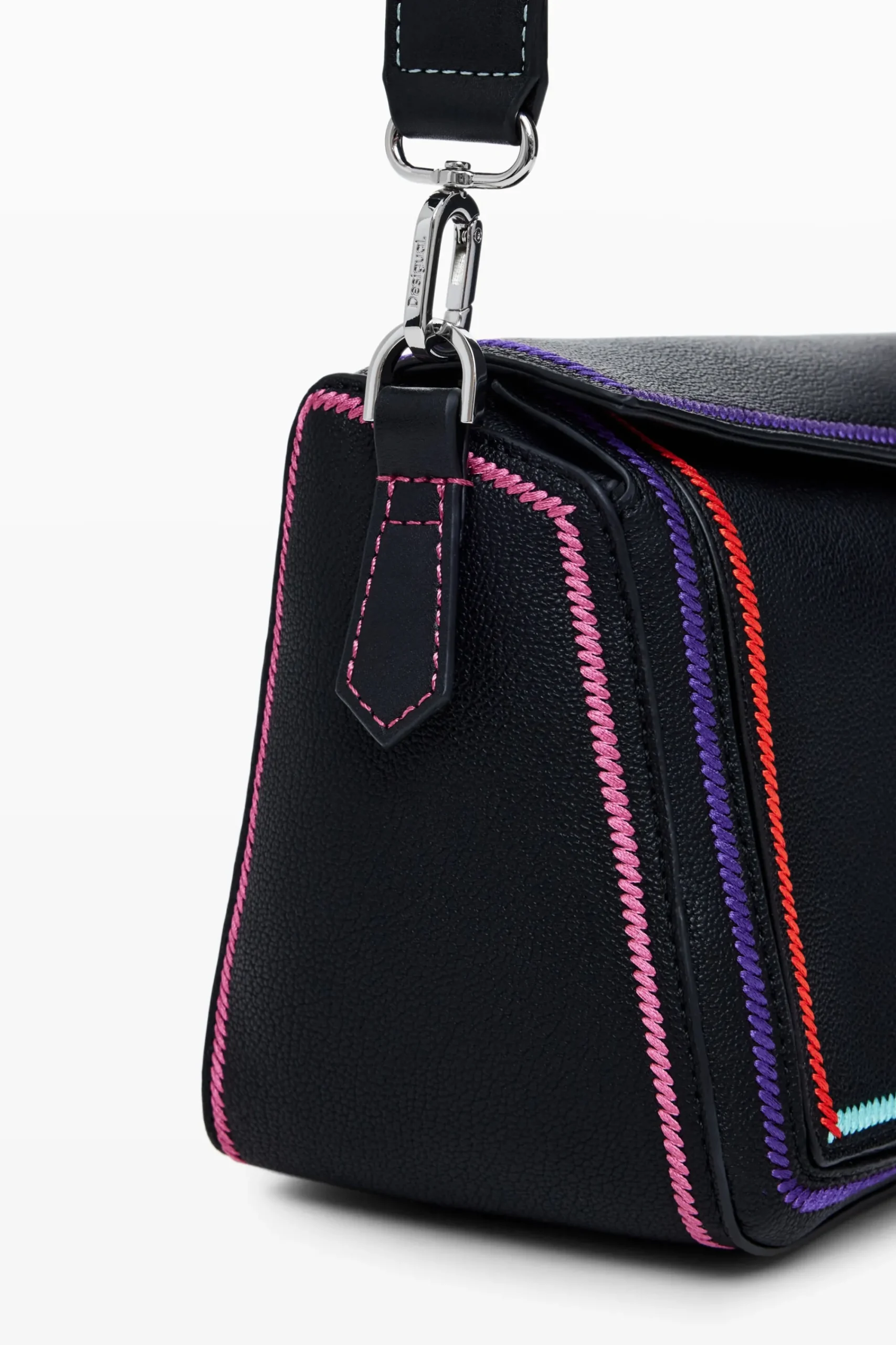 Malas<Desigual Bolso de mão multilinear com zíper