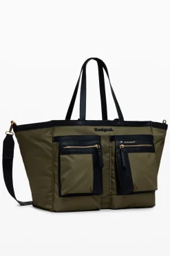 Malas|Malas Shopper<Desigual Bolso de nylon multibolsos