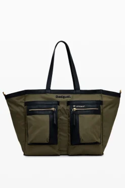Malas|Malas Shopper<Desigual Bolso de nylon multibolsos