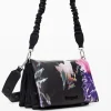 Malas|Malas A Tiracolo<Desigual Bolso efeito pele