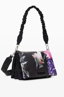 Malas|Malas A Tiracolo<Desigual Bolso efeito pele