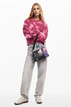 Malas|Malas A Tiracolo<Desigual Bolso efeito pele
