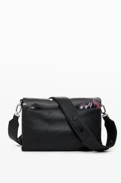 Malas|Malas A Tiracolo<Desigual Bolso efeito pele