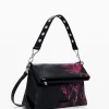 Malas<Desigual Bolso M acolchoado flores
