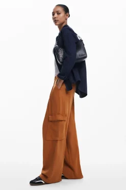 Malas|Malas De Mão<Desigual Bolso M gravado borboleta