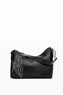 Malas|Malas De Mão<Desigual Bolso M gravado borboleta