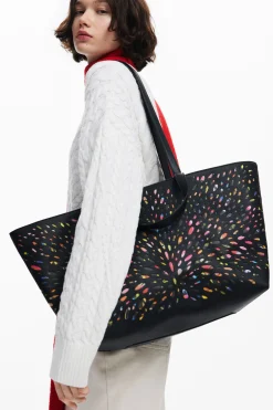 Malas|Malas Shopper<Desigual Bolso perfurado