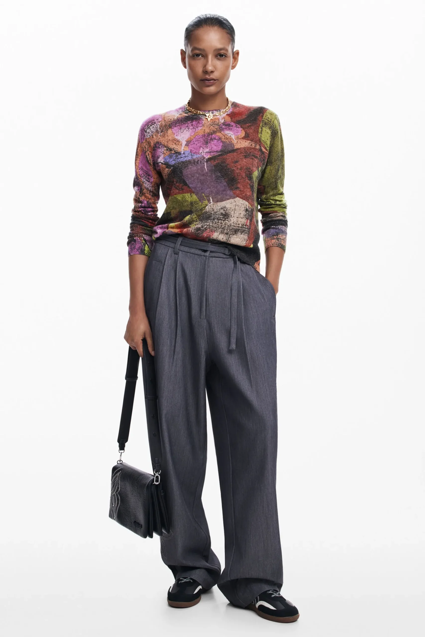 Malas|Malas A Tiracolo<Desigual Bolso S gravado borboleta