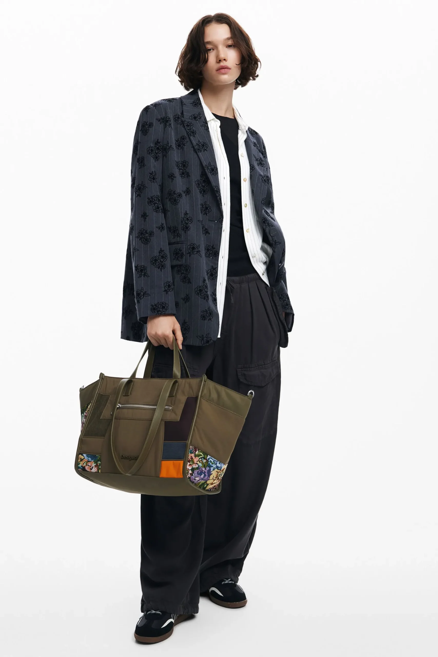 Malas<Desigual Bolso shopper com patch