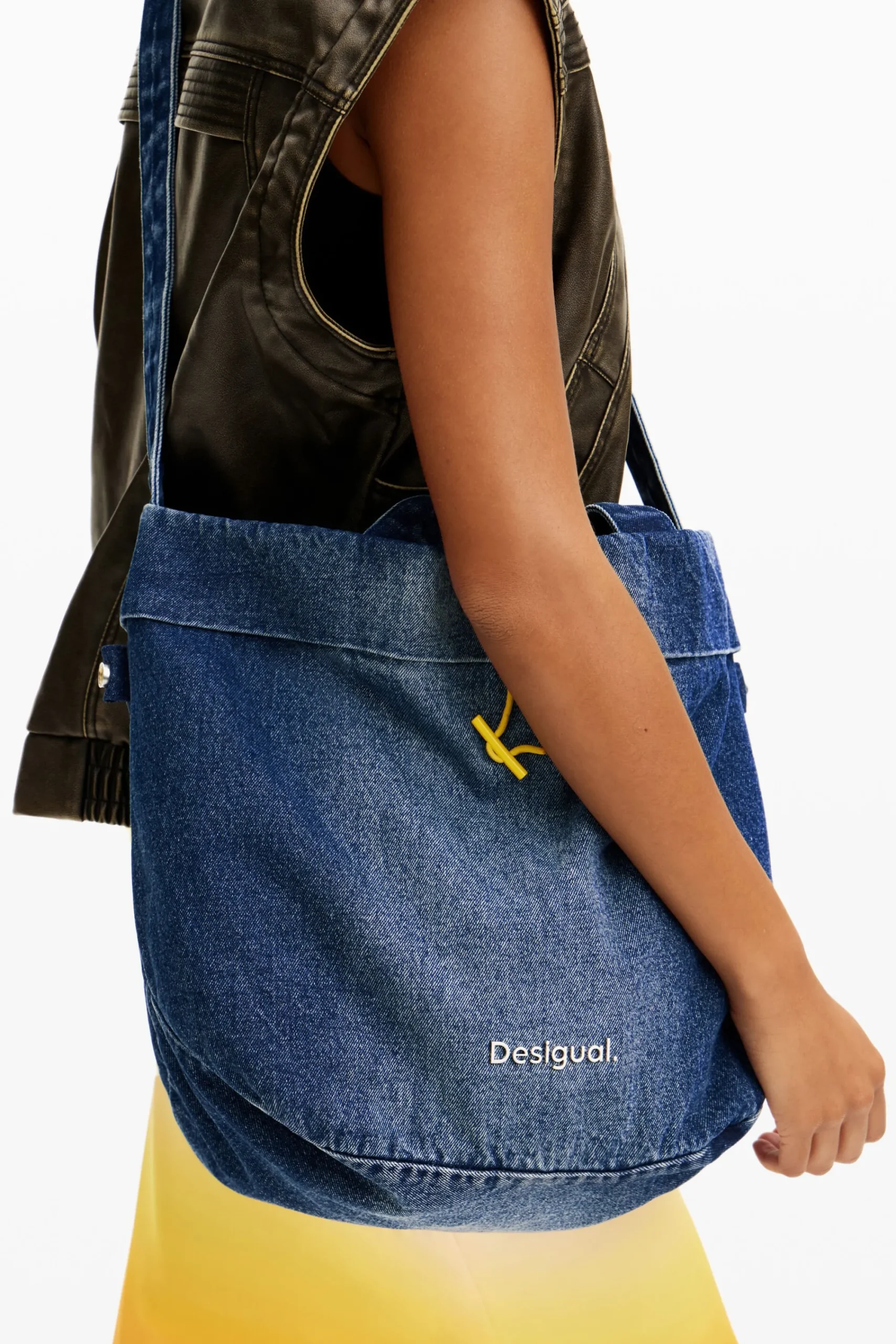 Malas|Malas Shopper<Desigual Bolso shopper L reversível em denim