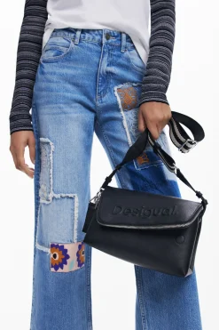 Malas<Desigual Bolso tiracolo M Half Logo