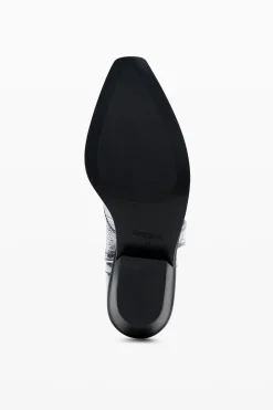 Sapatos<Desigual Bota cowboy metalizada