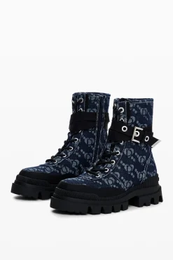 Sapatos<Desigual Bota de denim trucker