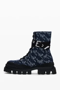 Sapatos<Desigual Bota de denim trucker